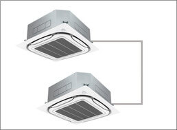 事務所・オフィスでの施工実績_天井カセット形