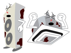 エアコンの定期的なフィルターの洗浄