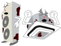 エアコン室外機の周りをふさがない